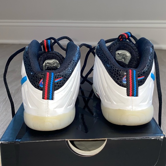 Nike little posite pro (Td) toddler sz 9 blue hero red orbit blanc/ heros blue - Picture 5 of 5